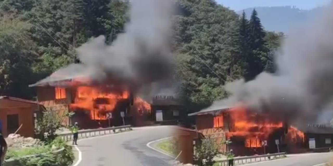 Giresun’da sosyal tesislerde yangın paniği!