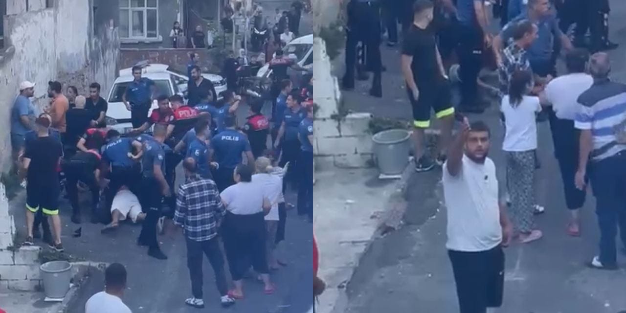 Hacıhüsrev'e giren polise saldırı! Motosikletliyi vermek istemediler