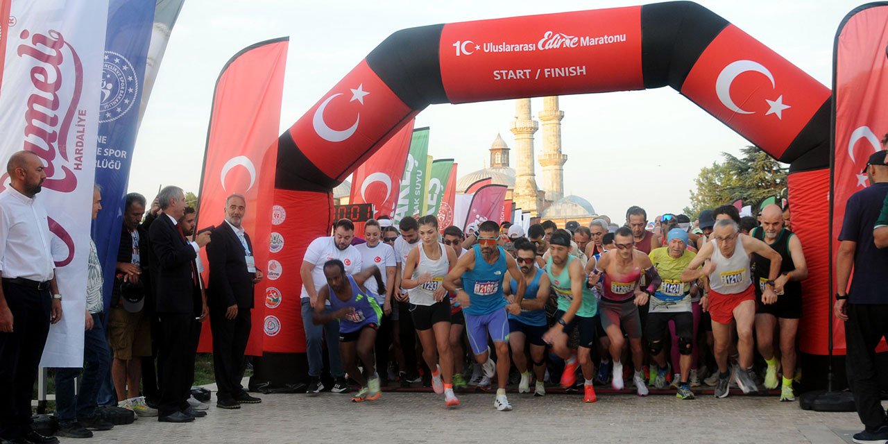 Uluslararası Edirne Maratonu yapıldı: 80 yaşında 10 kilometre koştu