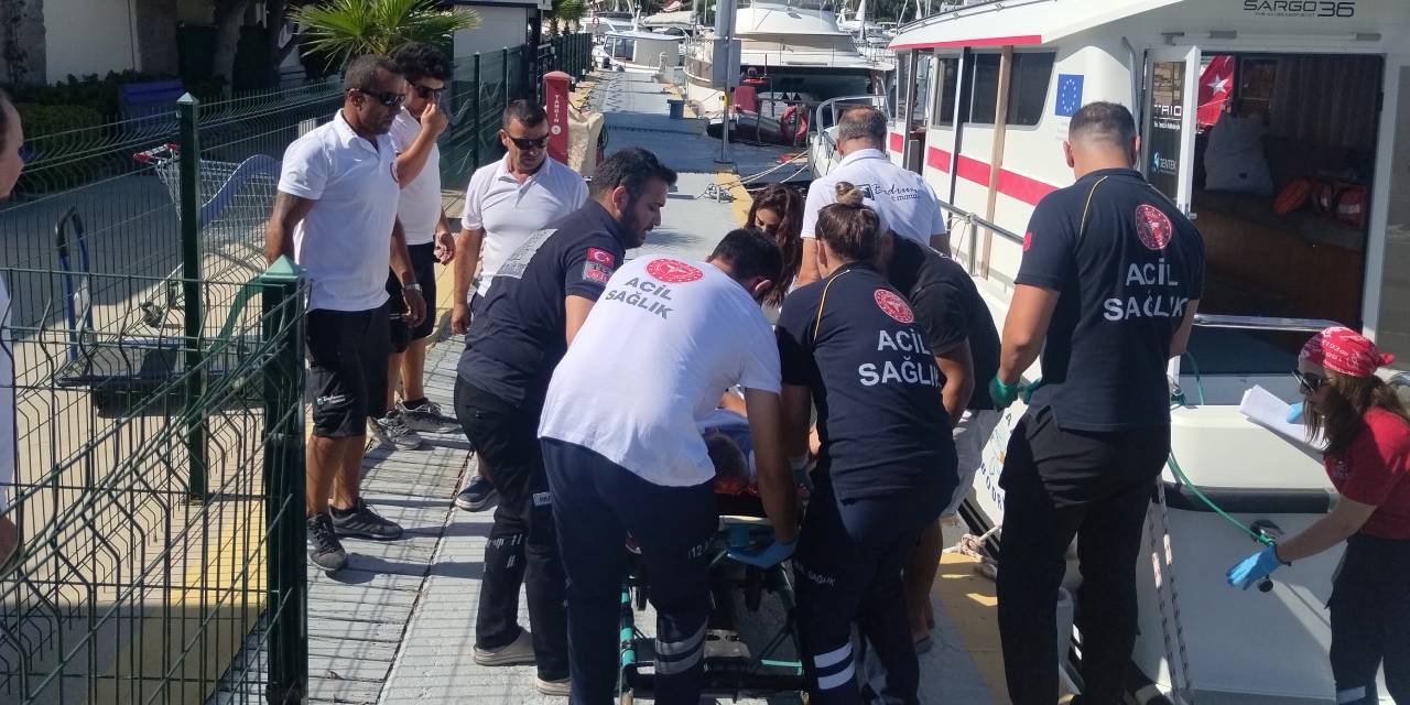 Dalış sırasında vurgun yiyen dalgıç tedavi altına alındı