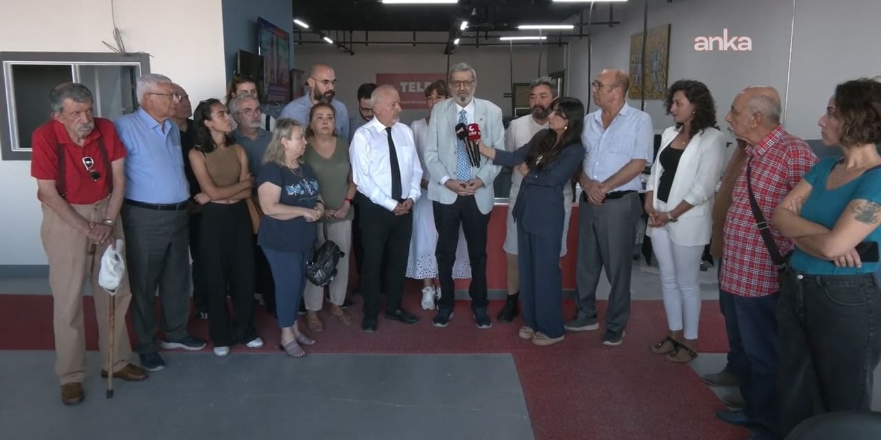 Basın meslek örgütlerinden karartma öncesi TELE1'e destek ziyareti