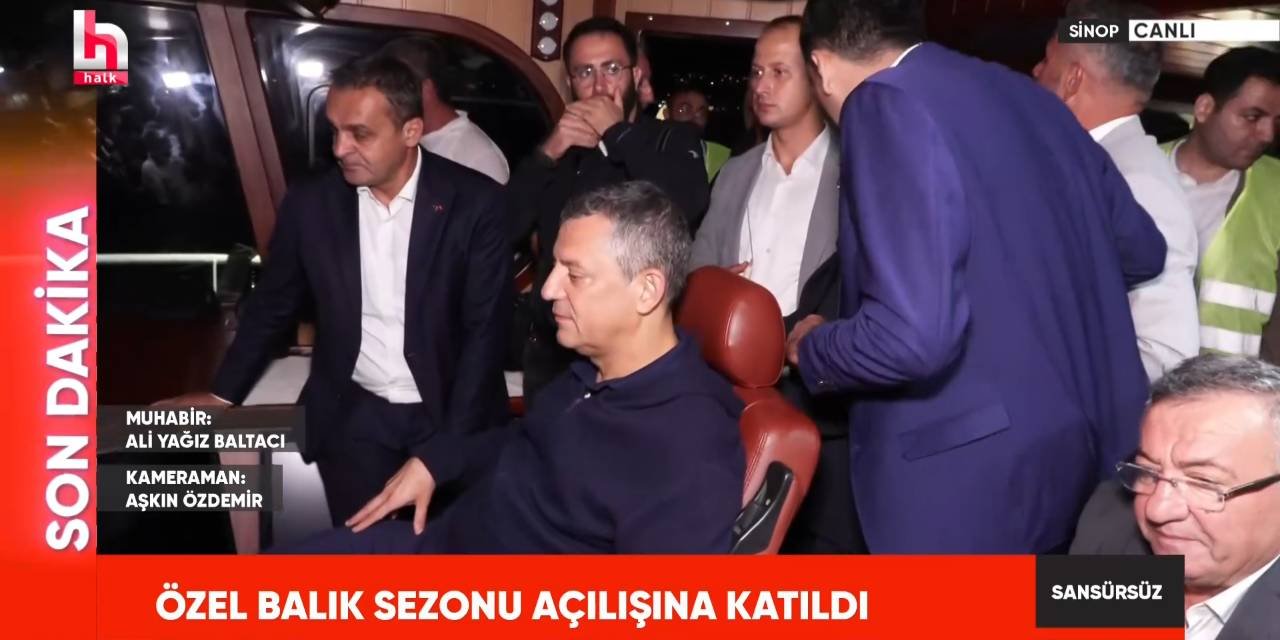Sinop'ta balık avlama sezonu başladı: Özgür Özel açılışta dümene geçti