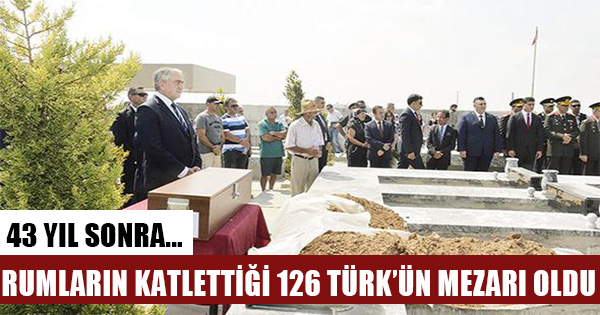 1974 Kıbrıs Barış Harekatı sırasında Rumların katlettiği 126 Türk mezar taşlarına kavuşuyor