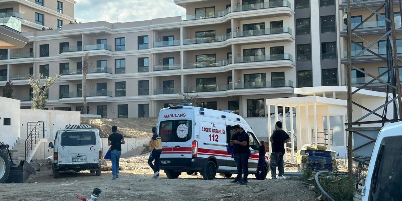 Manisa’da şantiyede korkutan yangın