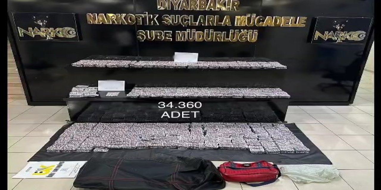 34 bin uyuşturucu hap ile 2 kilo kokain ele geçirildi