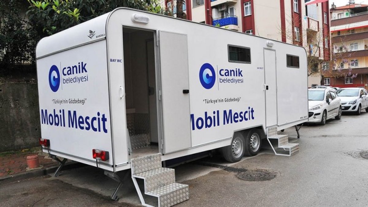 AKP'li belediyeden vatandaşa dev hizmet! "Mobil Mescit"