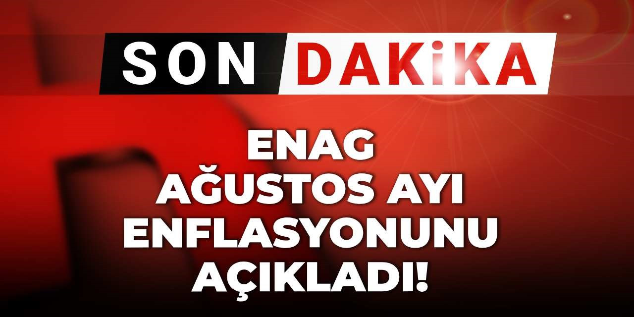 Son dakika | ENAG ağustos enflasyonunu açıkladı