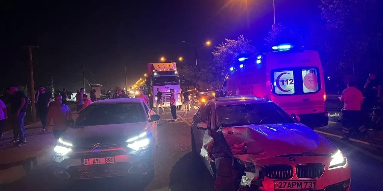 Mardin'de zincirleme kaza: 9 yaralı