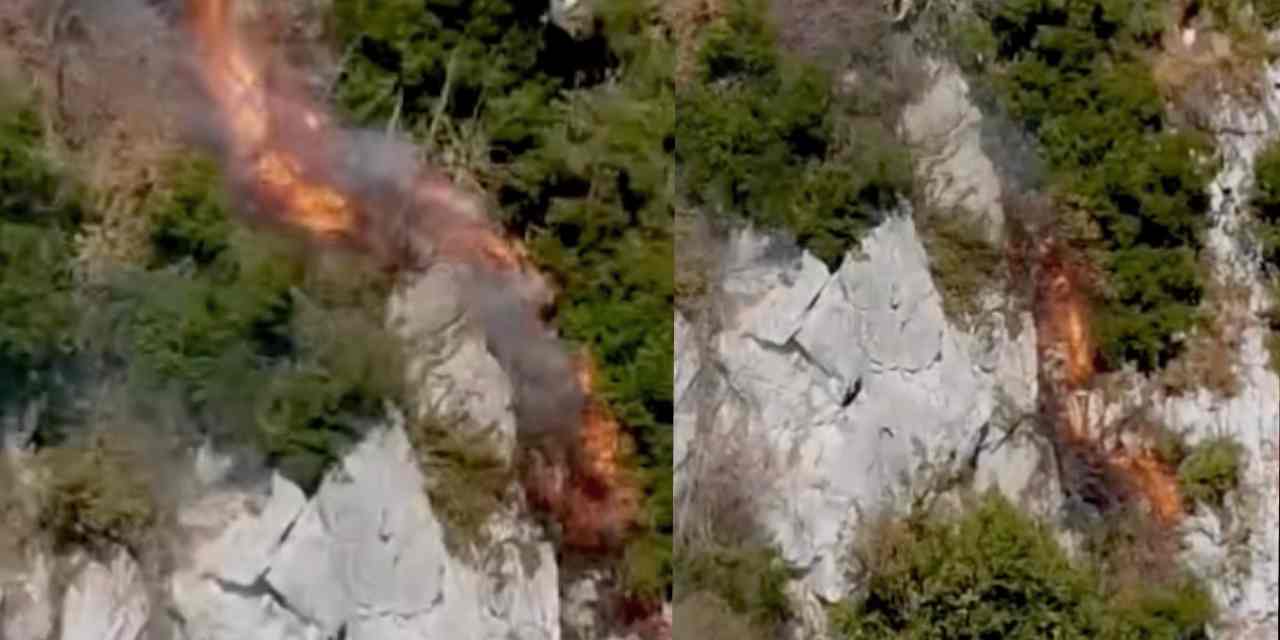 Orman işçileri faciadan kıl payı kurtuldu