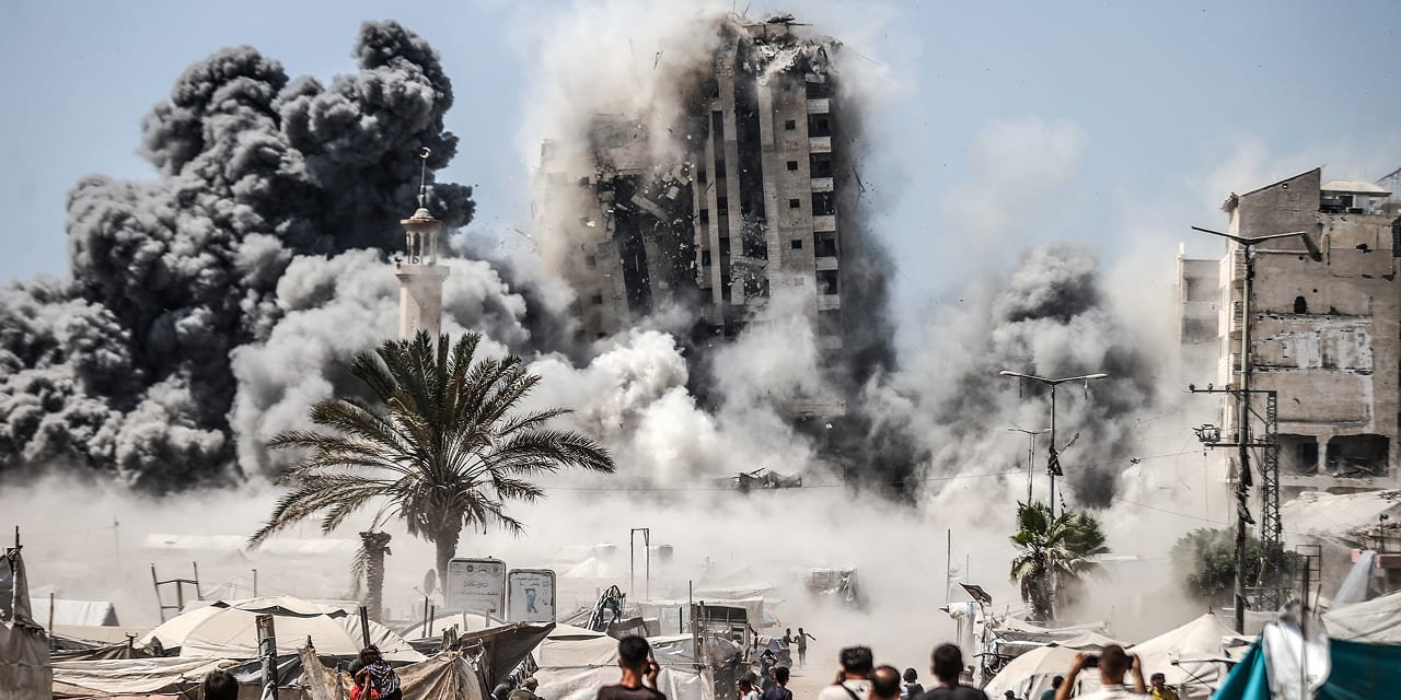 İsrail sivillerin kaldığı “Müşteha” kulesini vurdu