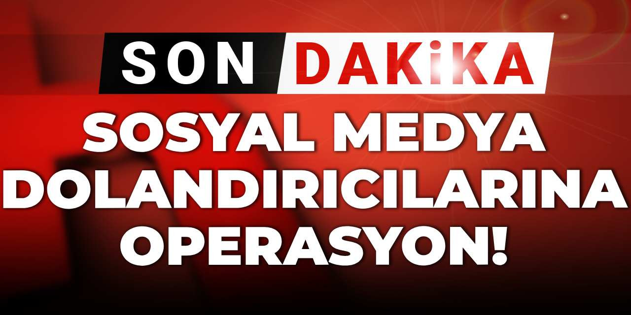 Sosyal medya dolandırıcılarına operasyon