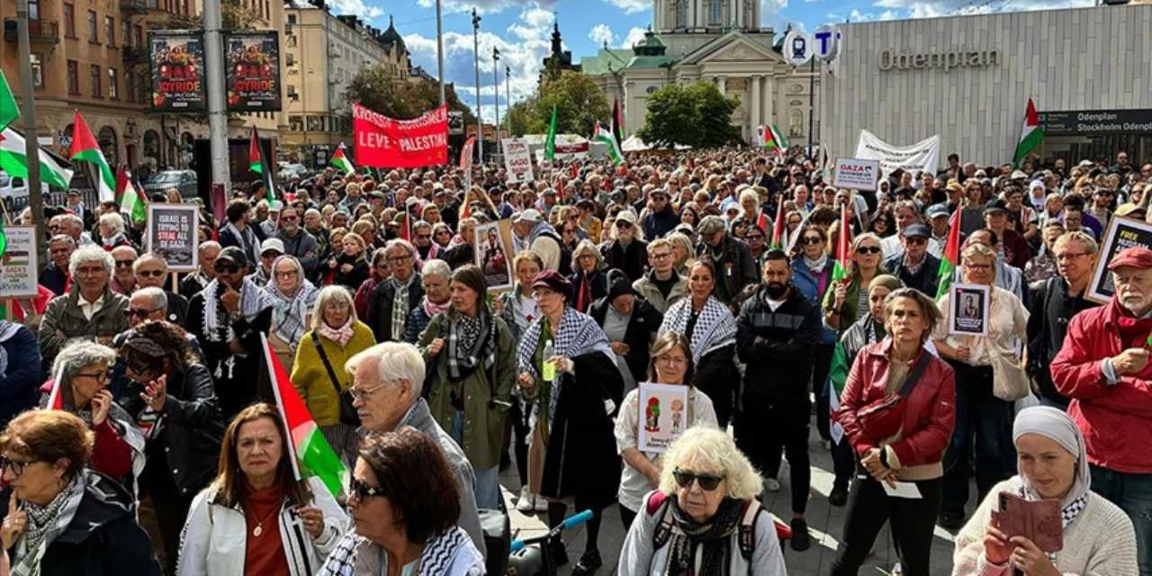 İsveç'te İsrail protestosu!