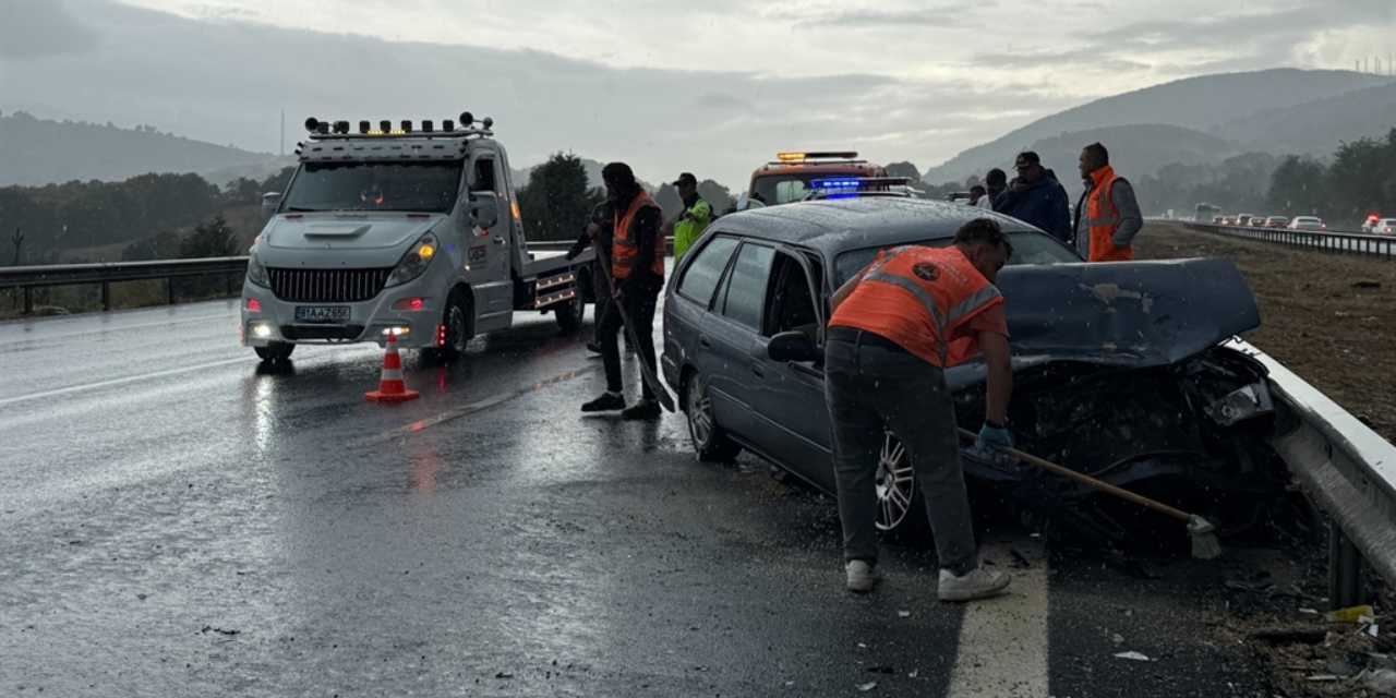 Anadolu Otoyolu'nda zincirleme kaza: 1 ölü 2 yaralı