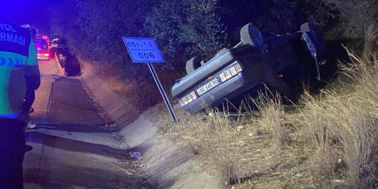 Takla atan otomobildeki 1 kişi öldü 3 kişi yaralandı