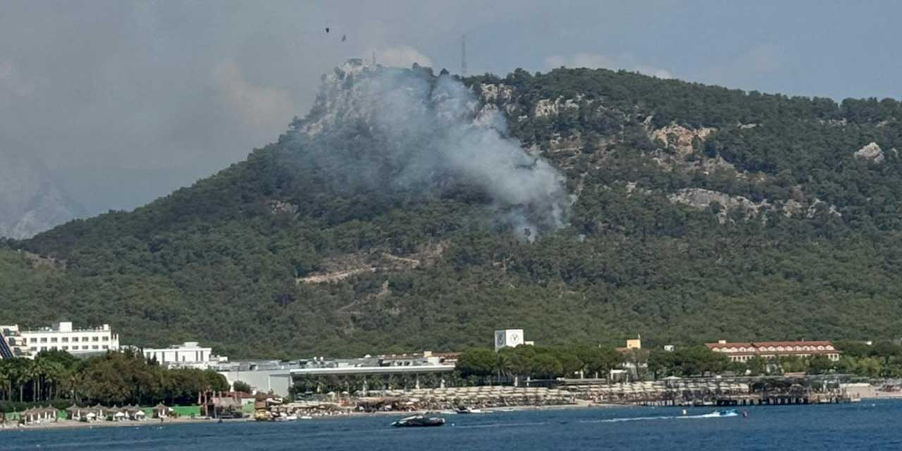 Antalya'da otellerin dibinde orman yangını: Müdahale sürüyor