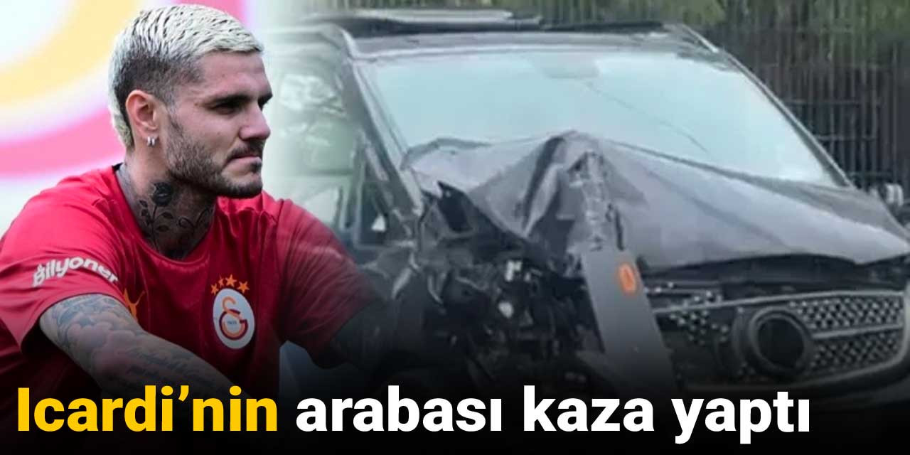 Mauro Icardi'nin aracı kaza yaptı