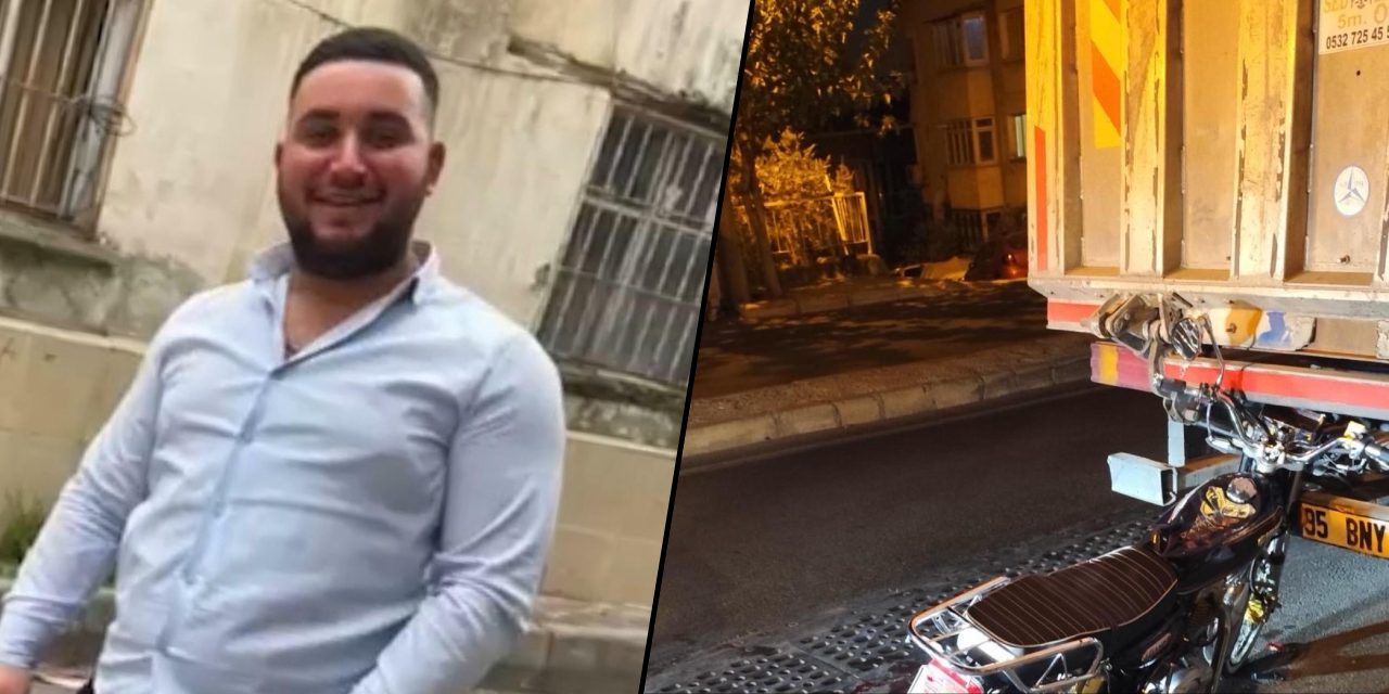 İki çocuk babası motokuryenin feci sonu