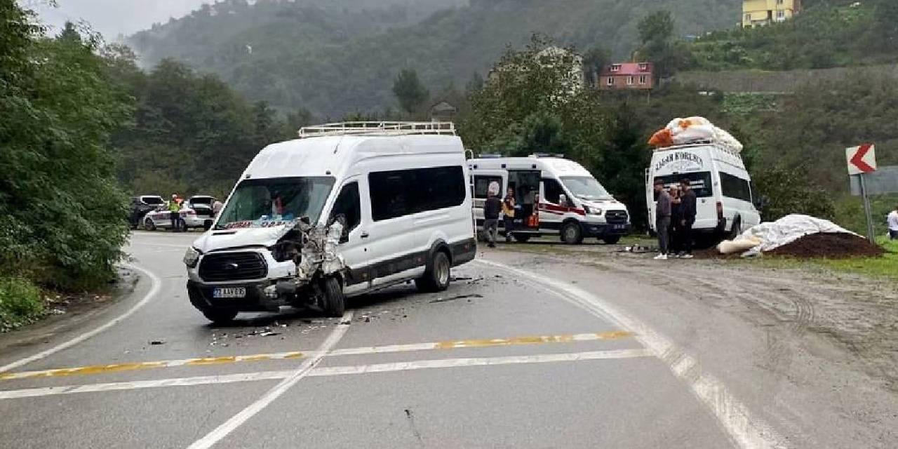 Tirebolu'da feci kaza! 10 tarım işçisi yaralandı