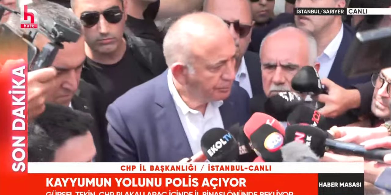 Son Dakika | Kayyum Gürsel Tekin'den polislerin arasında açıklama!