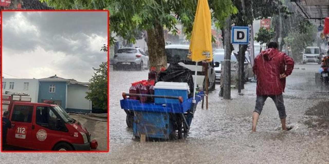 O bölgeyi fırtına vurdu: Okulun çatısı uçtu