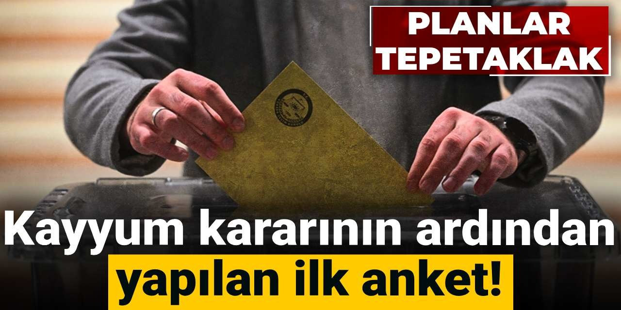 Kayyum kararının ardından yapılan ilk anket