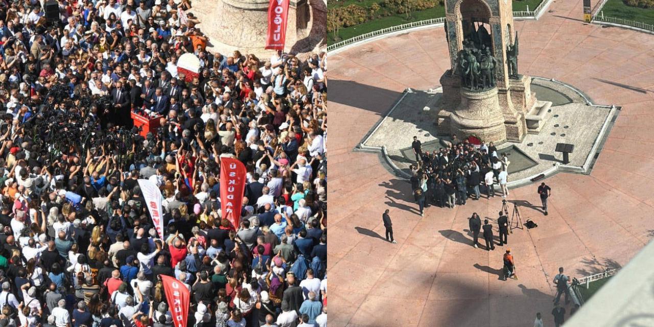 Kayyum Gürsel Tekin'e tokat gibi yanıtı Taksim Meydanı verdi! 30 bin kişiden bahsediyordu...