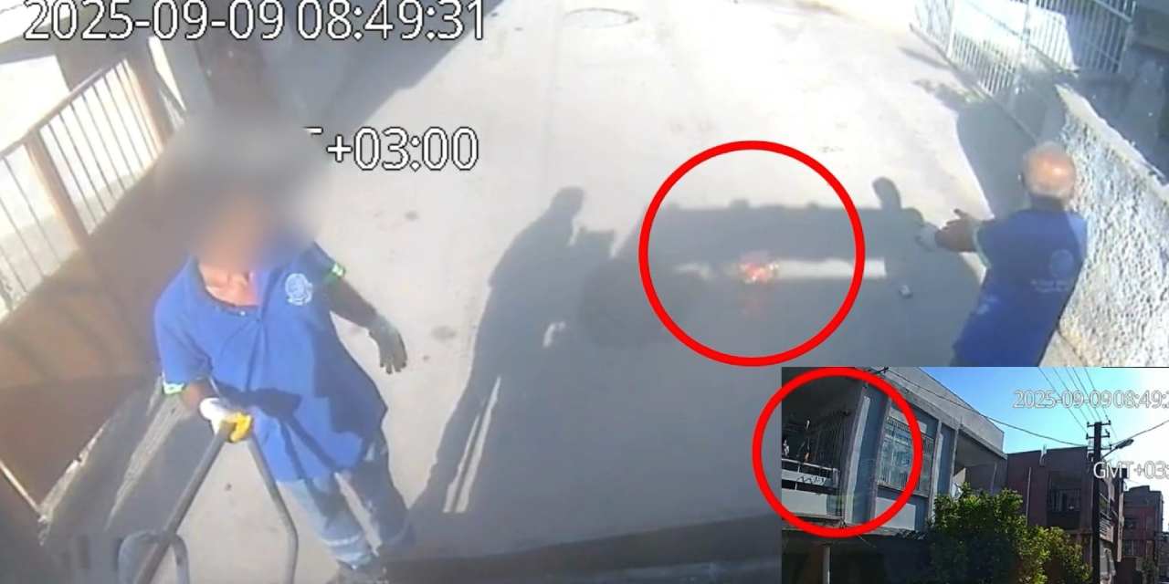 Balkondan sokağa çöp attılar tepki gösteren temizlik işçisini dövdüler!