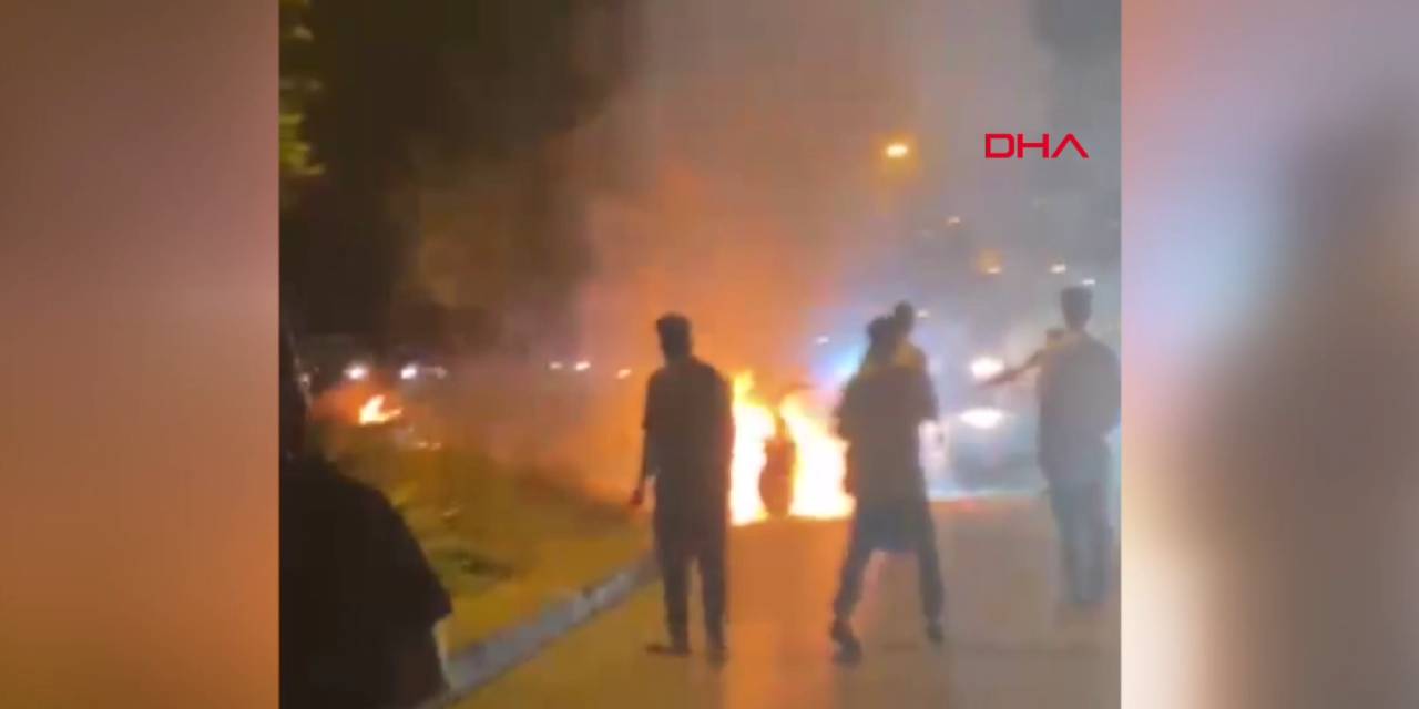 Kırık bacağıyla yangına müdahale etti