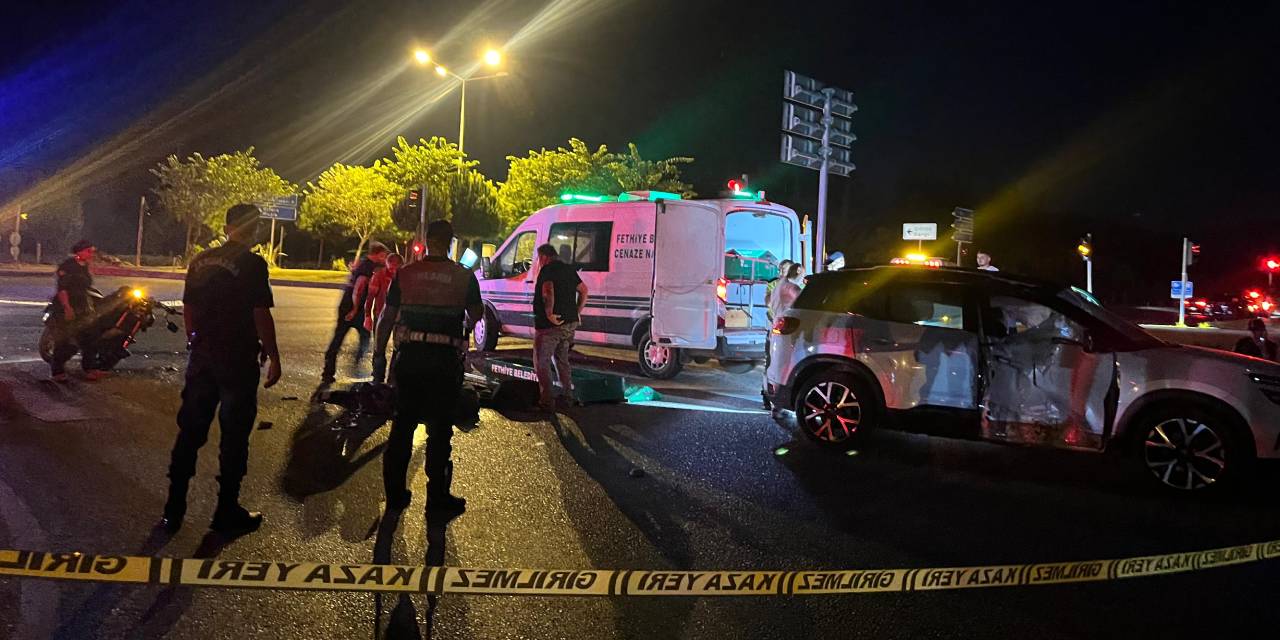 Fethiye'de feci kaza! 21 yaşındaki motosikletli hayatını kaybetti