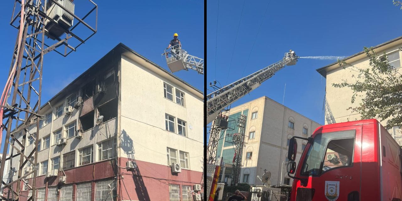 Şanlıurfa'da Hükümet Konağı yandı