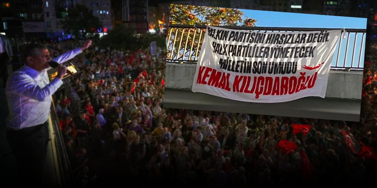 CHP mitingi öncesi 'Kılıçdaroğlu' provokasyonu