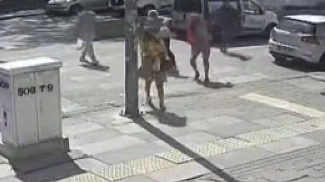 Ankara'da karşıdan karşıya geçmeye çalışan kadını darbeden kişi tutuklandı