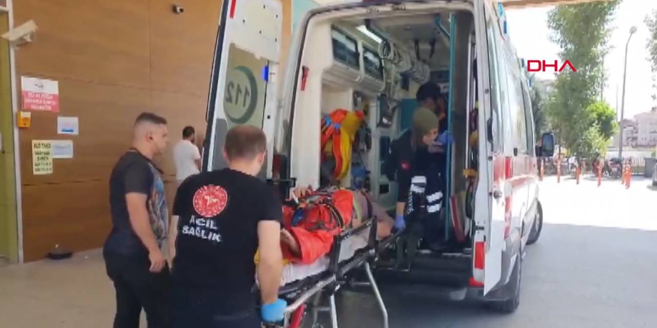 İşçinin üzerine sunta düştü