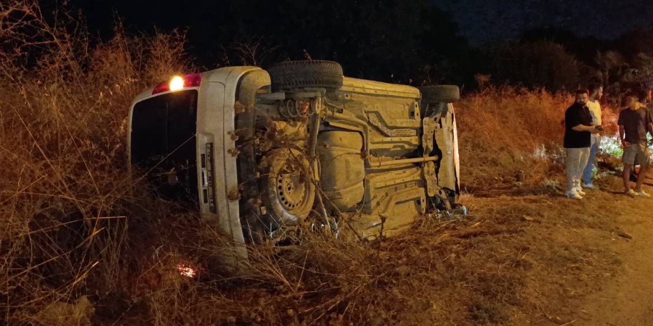 İnegöl’de kaza: Takla atan araçtan mucizevi kurtuluş