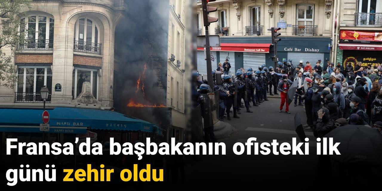 Fransa’da başbakanın ofisteki ilk günü zehir oldu