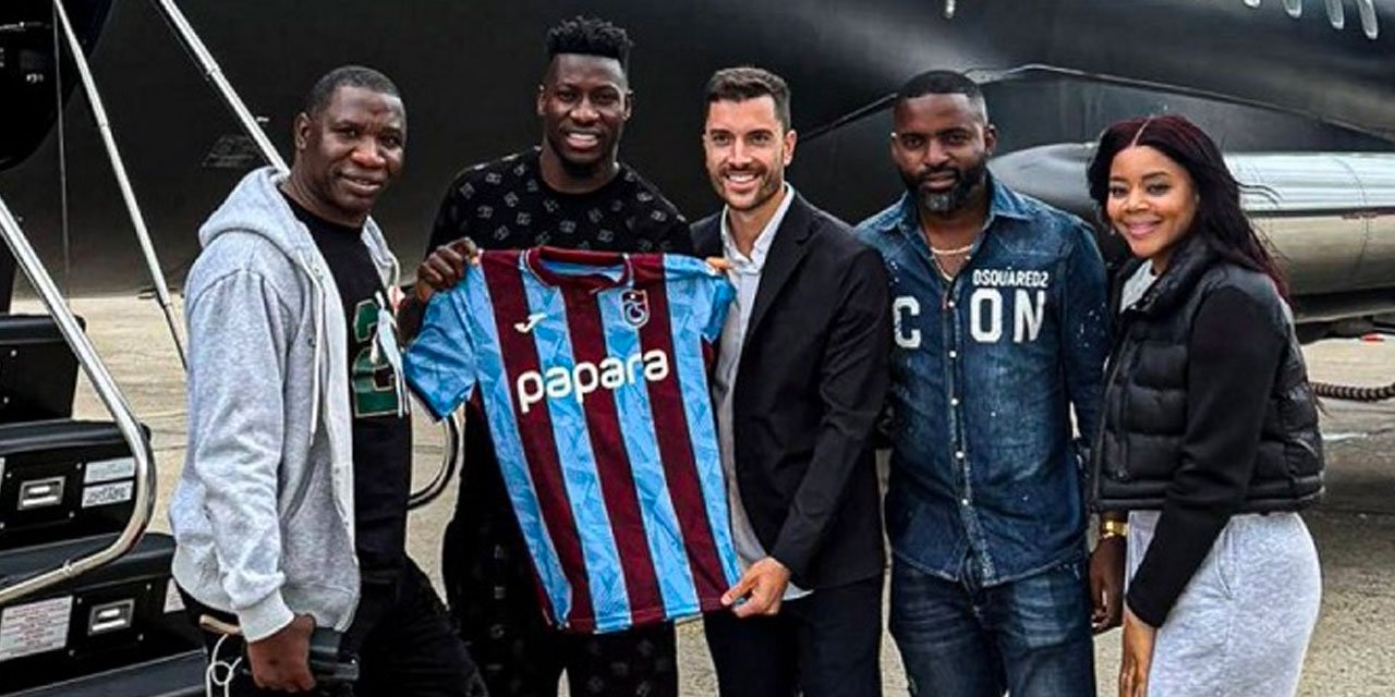 Onana Trabzon'a geldi: Fenerbahçe'ye mesaj yolladı