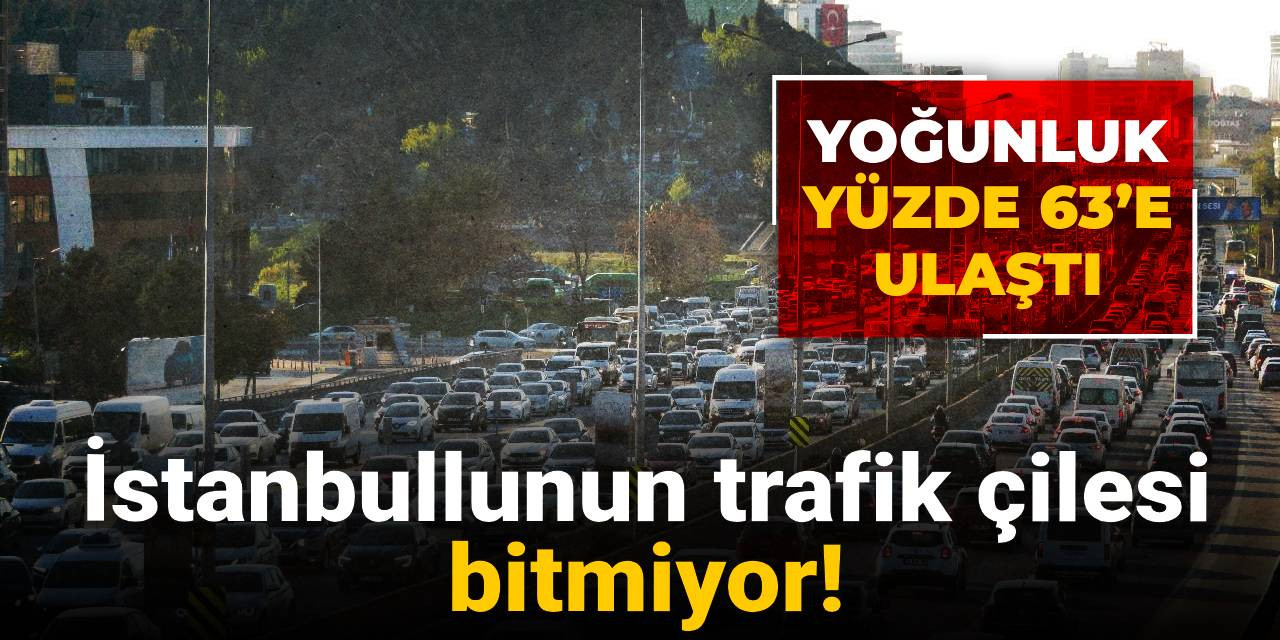 İstanbullunun trafik çilesi bitmiyor!