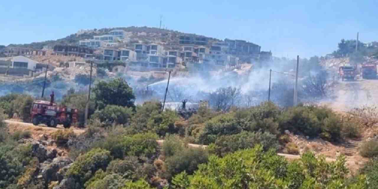 Antalya'da makilik alanda çıkan yangın söndürüldü
