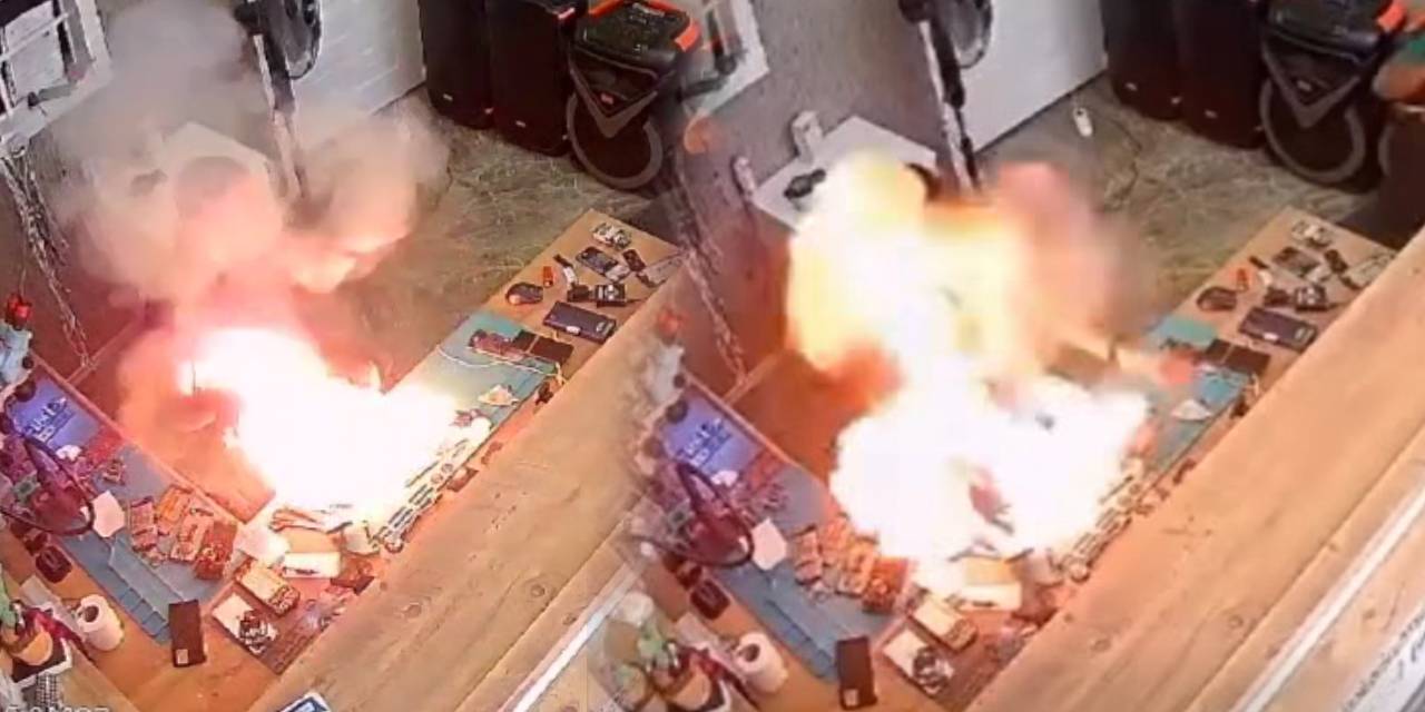 Dükkanda bir anda bomba gibi patladı! İşyeri sahibi şoka uğradı