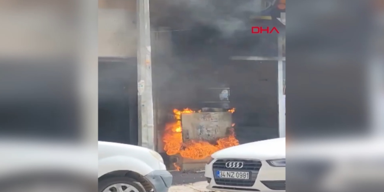 Elektrik panosundaki patlama kamerada