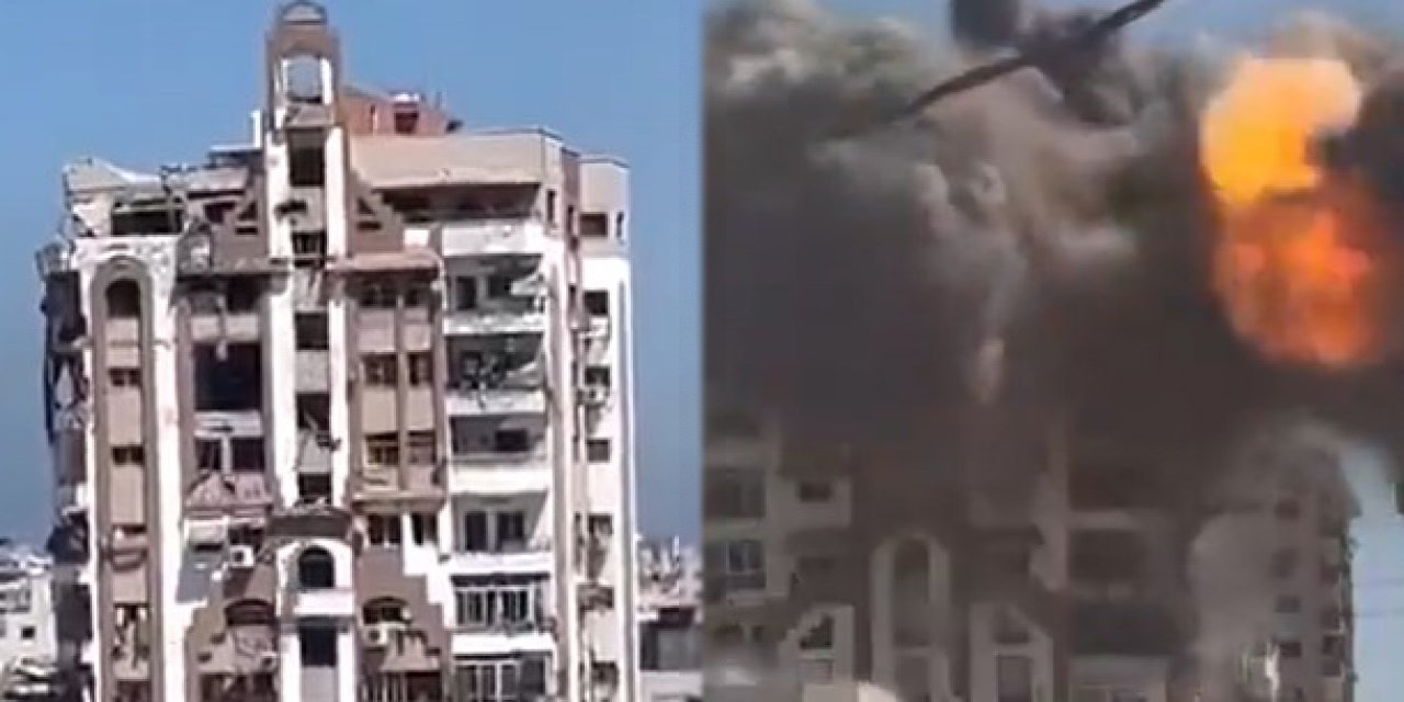 İsrail sadece dakikalar verdi: Filistinliler binayı tahliye edebilmek için eşyalarını aşağı attı