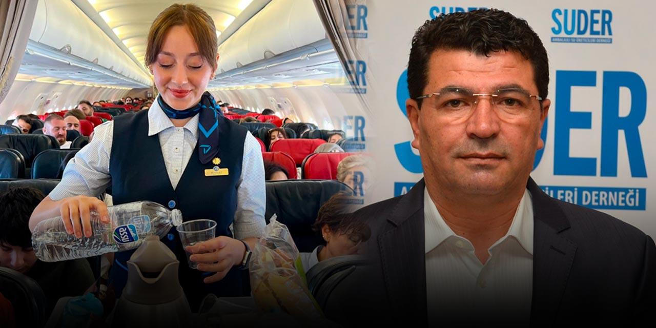 Bakan 'uçakta bedava su müjdesini' verdi: Altından AKP'li iş adamı çıktı