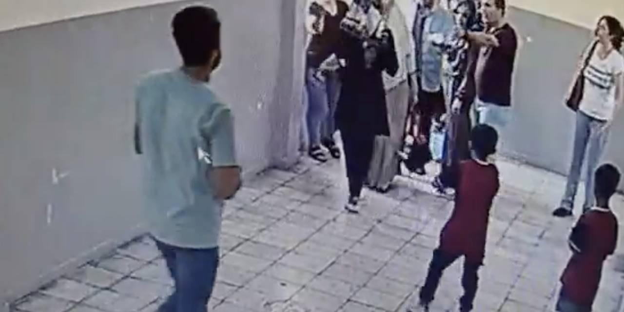 Diyarbakır'da veli şiddeti: Öğretmene saldırı kamerada