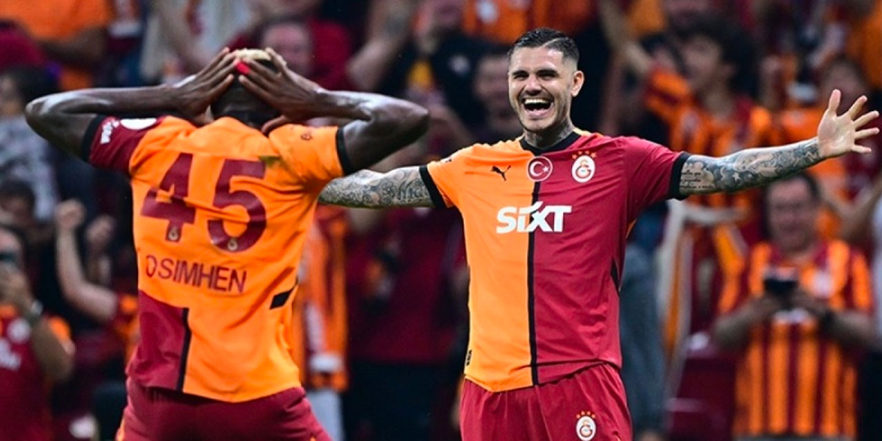 Galatasaray'da Osimhen ve Icardi'yi havalara uçuran olay