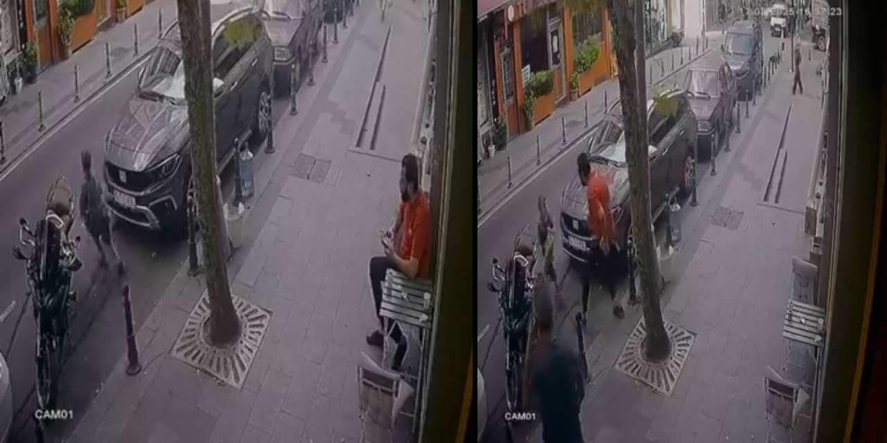 Yola atlaya çocuğa otomobil çarptı