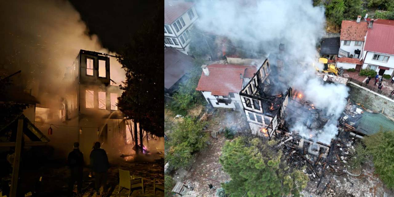 Tarihi Keyvanlar Konağı kül oldu