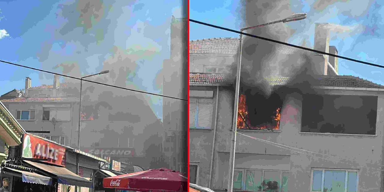 Korkutan yangında ev kullanılmaz hale geldi!