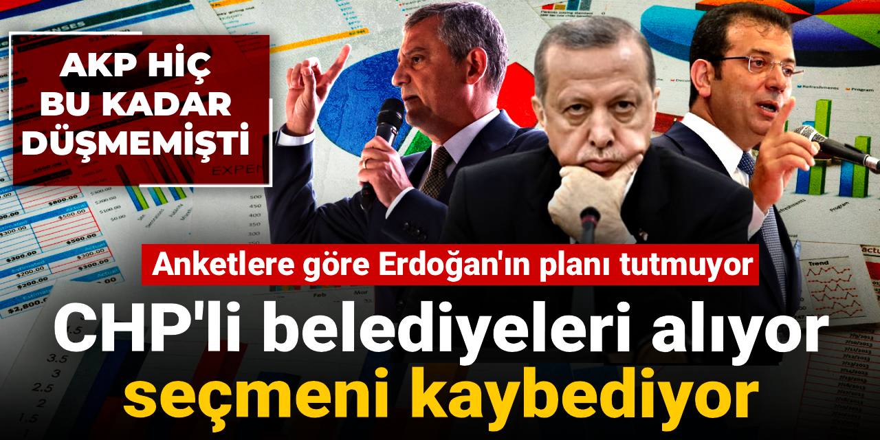 AKP hiç bu kadar düşmemişti! CHP'li belediyeleri alıyor seçmeni kaybediyor: İşte anket sonuçları!