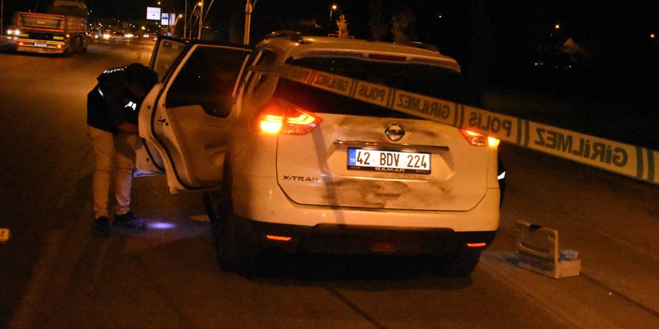 Konya'da kanlı pusu! Aracın önünü kesip kurşun yağdırdılar