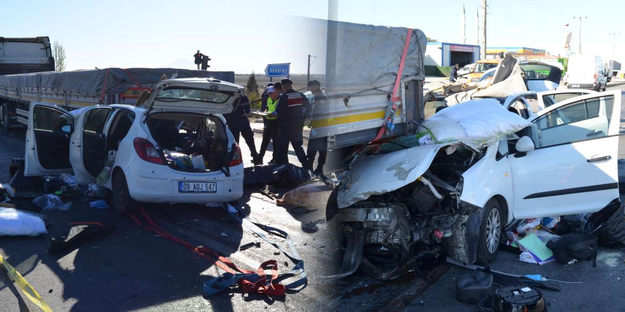 Aksaray’da feci kaza! Tıra arkadan çarptı: Annesi hayatını kaybetti